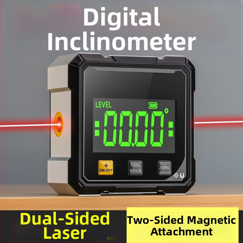 Magnētisks horizontālais leņķa mērītājs, mini protrakts, slīpuma mērītājs, elektroniskais digitālais inclinometrs