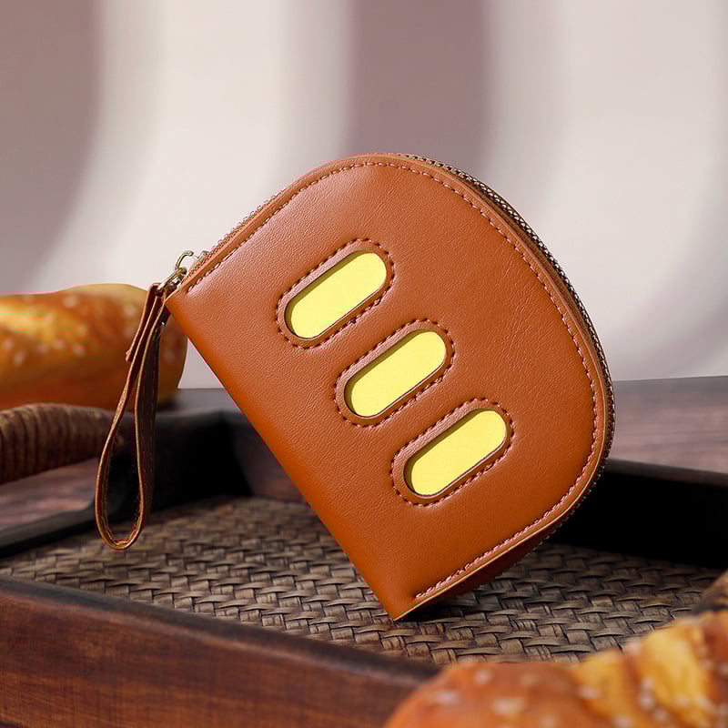 PU kožni novčanik za kartice s mačjim uzorkom, zatvarač na zip, tanak minimalistički dizajn, za pohranu kartica