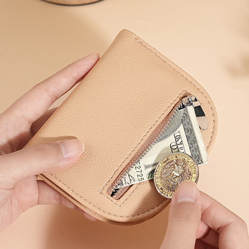 Κερματοφόρο PU, απλό σχέδιο, κλείσιμο με λουκέτο, unisex