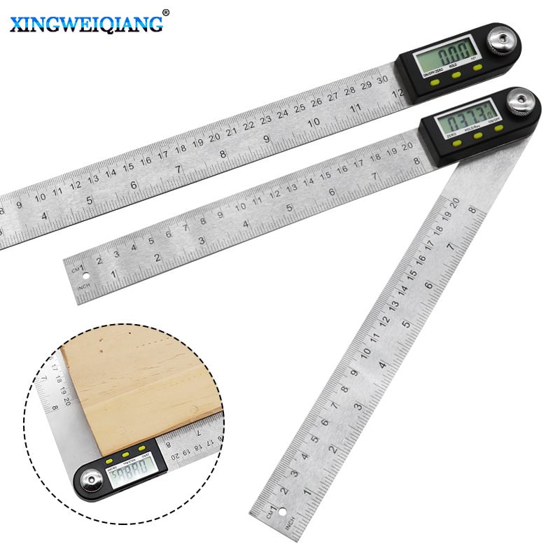 Digitálny uholomer z nerezovej ocele pre stolárstvo