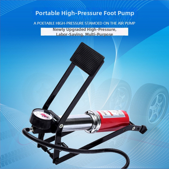 Universalna prijenosna pumpa za stopala za automobile i bicikle, jednocilindrična, visok tlak, metalno kućište, 120W, digitalni zaslon, s tlakomjerom i alarmnim svjetlom