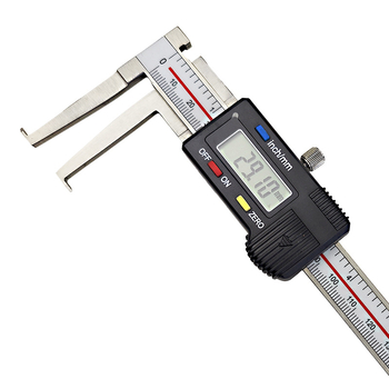 Digitálny posuvné meradlo s vnútorným žliabkom pre vnútorné meranie — rozsah 14–150 mm, dĺžka čeľuste 40 mm, meranie vnútorného priemeru