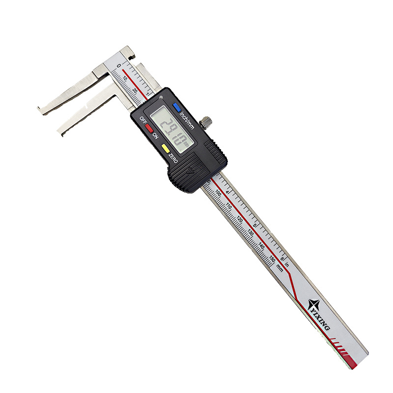 Digitálny posuvné meradlo s vnútorným žliabkom pre vnútorné meranie — rozsah 14–150 mm, dĺžka čeľuste 40 mm, meranie vnútorného priemeru