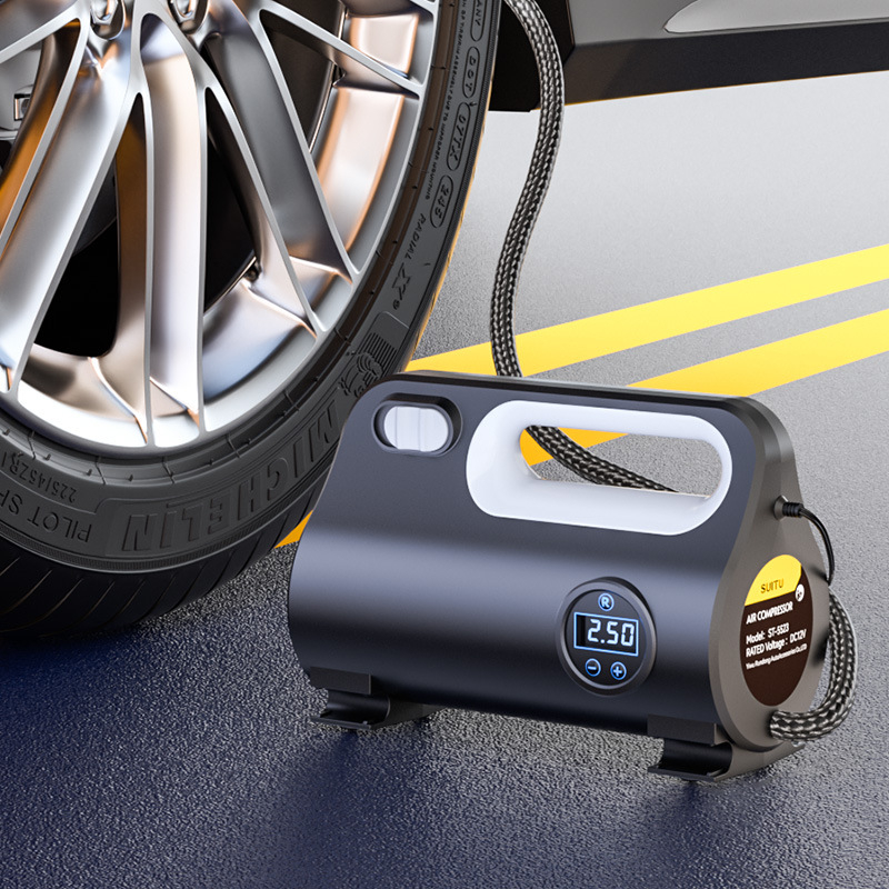 Prijenosna 12V pumpa za automobil s digitalnim zaslonom, 25 L/min, radno vrijeme 5–20 minuta, jednocilindrična