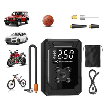 Prijenosna bežična pumpa za auto s digitalnim prikazom (7.4V, 80W, 45 L/min)