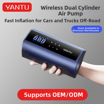 Bežična dvocilindrična pumpa za nadimanje guma za automobile i SUV — 12V, 120W, 35 L/min, Digitalni zaslon s tlakomjerom