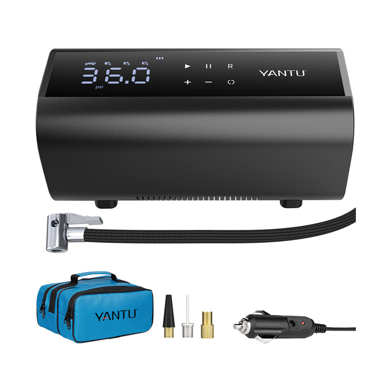 Bežična dvocilindrična pumpa za nadimanje guma za automobile i SUV — 12V, 120W, 35 L/min, Digitalni zaslon s tlakomjerom