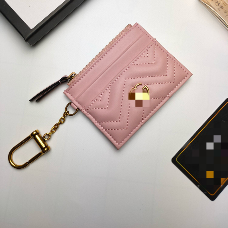 Suport pentru card cu breloc din piele naturală, stil business, design orizontal pătrat, buzunar pentru ID, căptușeală din piele sintetică, primăvara 2025