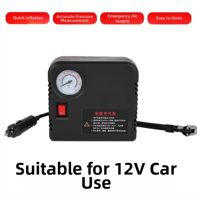 Pumpe na vzduch pre elektrické vozidlá - 220 W, viacválcová konštrukcia, digitálny displej, varovné svetlo