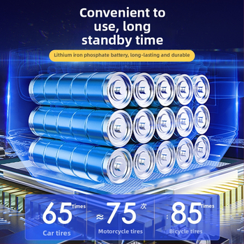 Pompa de umflat cauciuc auto, portabilă, automată, electrică, cu afișaj digital și lumină LED (12V DC, 80W, 35 L/min)