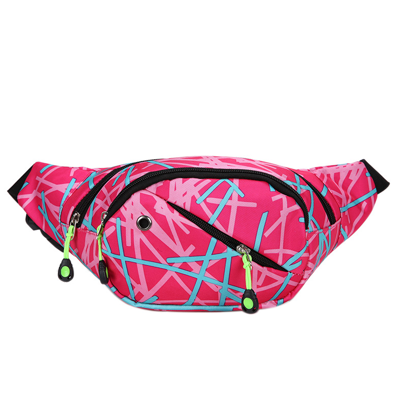 Sportska torbica oko struka, unisex, Oxford tkanina, za vanjske sportske aktivnosti, jednobojni uzorak