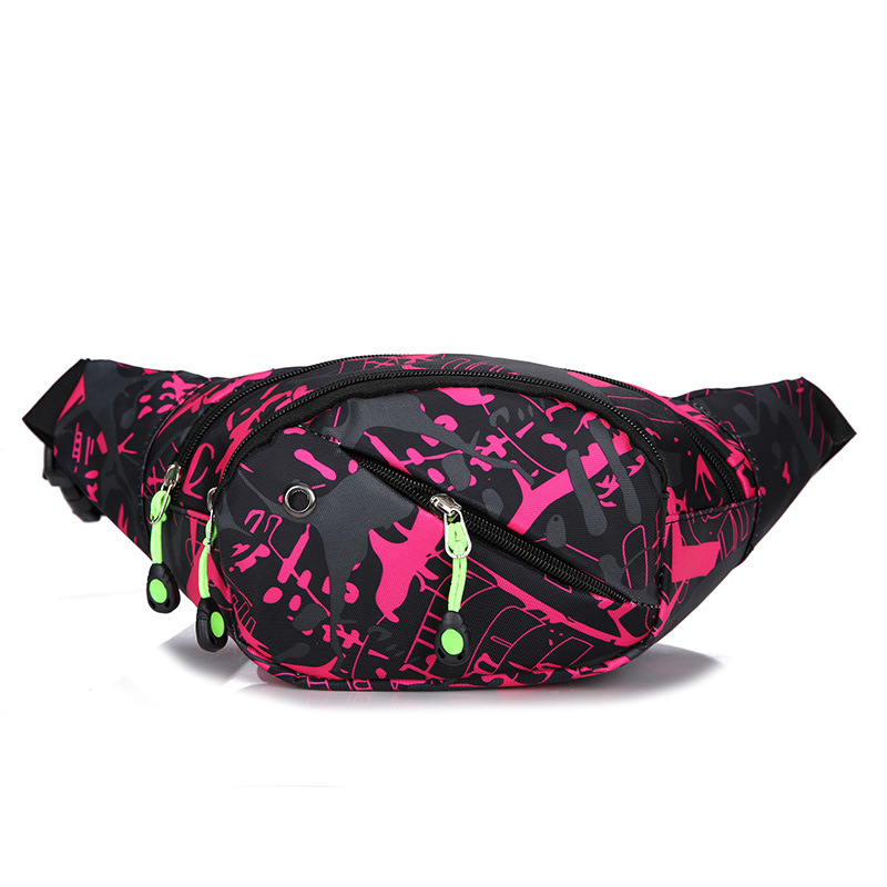 Sportska torbica oko struka, unisex, Oxford tkanina, za vanjske sportske aktivnosti, jednobojni uzorak