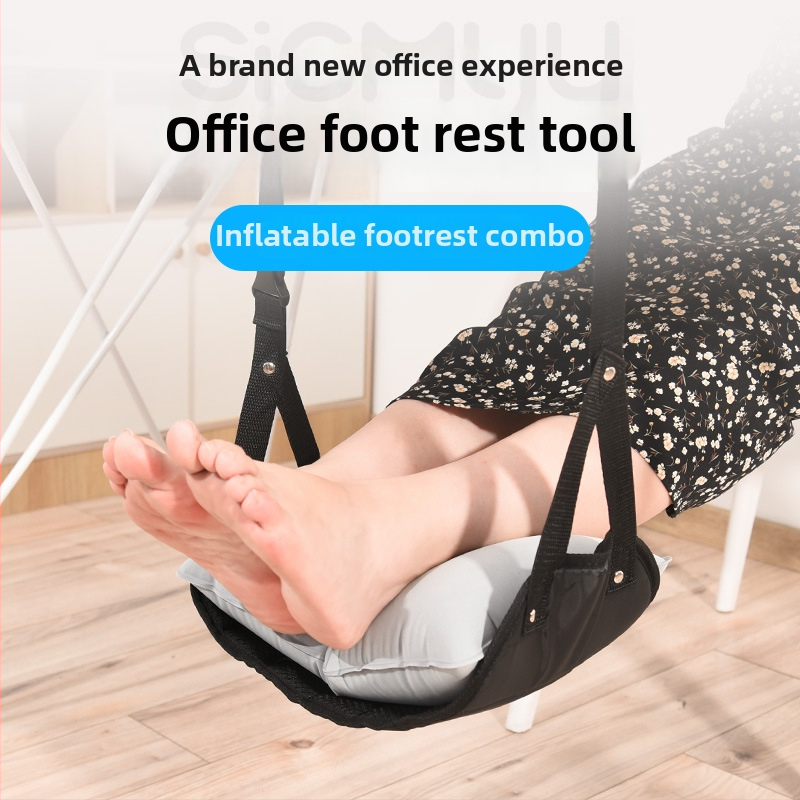 Kāju hamaks pie darba galda — poliesters, manuālā pumpa, 1 personai