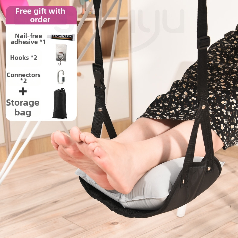 Kāju hamaks pie darba galda — poliesters, manuālā pumpa, 1 personai