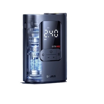 Baseus Gotrip VA1 Mini Bežični Napuhivač Guma Za Auto - 12V, 120W, 40 L/min, Napajanje na Baterije, Duplo Cilindrična Konstrukcija, Preko 20 Minuta Rada