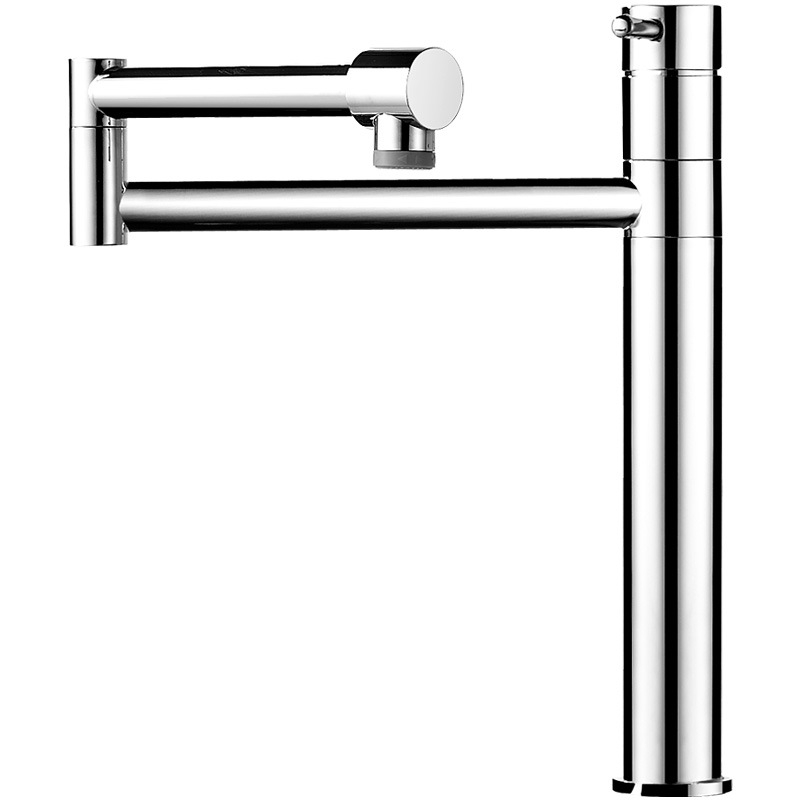 Robinet de bucătărie cu extensie retractabilă și rotire de 360°, corp din cupru, model D55003, 0-99°C, miez ceramic al ventilului