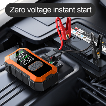 Auto start za nuždu i pumpa za zrak – sve-u-jedno, bežični power bank, 14.8V, 220W, 60 L/min, manometar za tlak u gumama