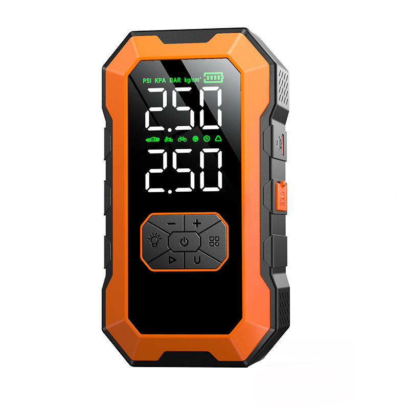 Auto start za nuždu i pumpa za zrak – sve-u-jedno, bežični power bank, 14.8V, 220W, 60 L/min, manometar za tlak u gumama