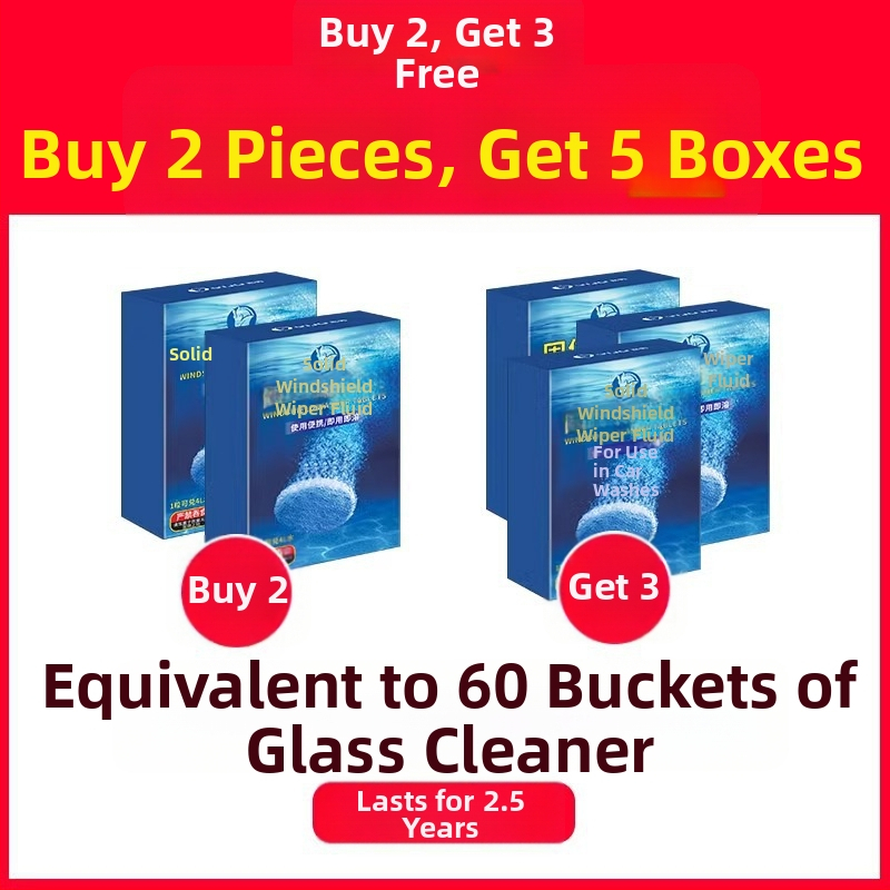 Auto esiklaasi pesemis effervescent tabletid, kontsentreeritud õli kile eemaldaja, universaalne kõikide aastaaegade jaoks, 10 tk, mudel Yj-a2803-bhj-13t