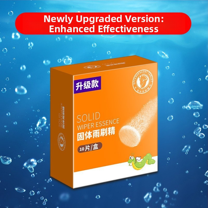 Automobilio priekinio stiklo plovimo efervescencinės tabletės, koncentruotas riebalų plėvelės šalinimo agentas, universalus visiems sezonams, 10 vnt., modelis Yj-a2803-bhj-13t