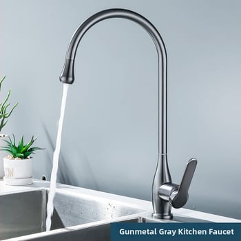 Robinet de bucătărie pentru chiuvetă (din oțel inoxidabil; 0–80 °C; cartuș ceramic; 1 MPa)