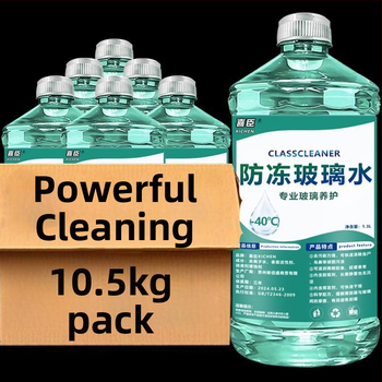 Priekinio stiklo plovimo skystis su antifrizu iki -40°C, visiems metų laikams, kristalinė danga ir riebalinių plėvelių pašalinimas