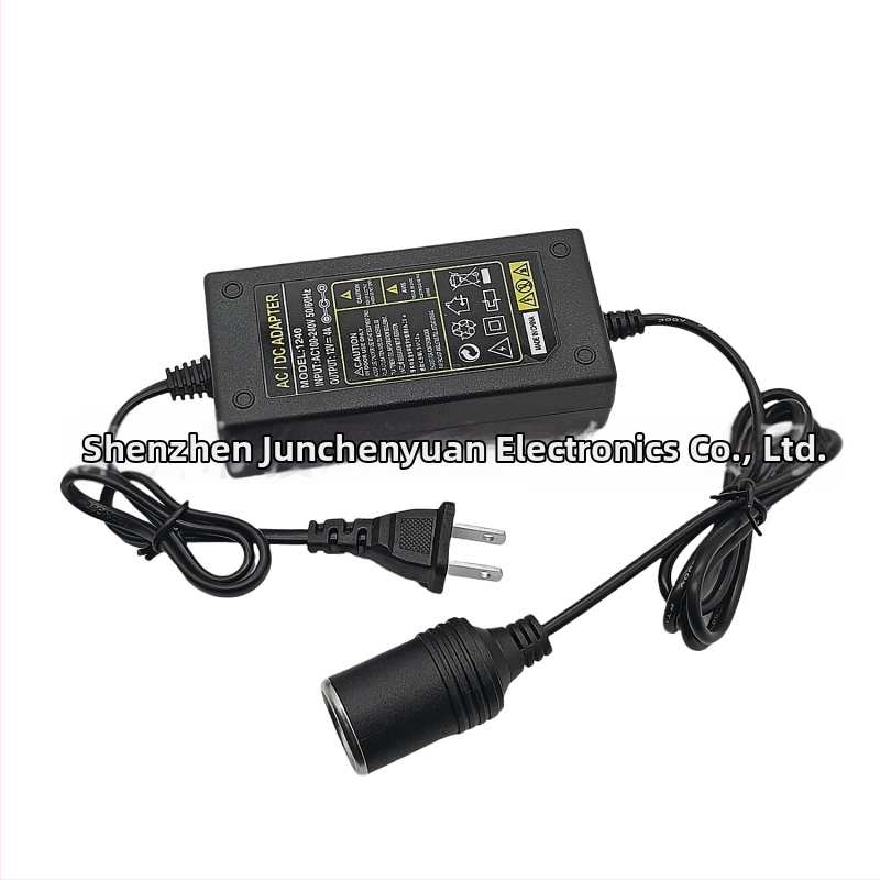 12V 5A barošanas adapters automašīnas cigarešu uzlādei – piemērots auto putekļsūcējam, gaisa sūcējam, ledusskapim, sadzīves ierīcēm un ūdens sūkņa uzraudzībai