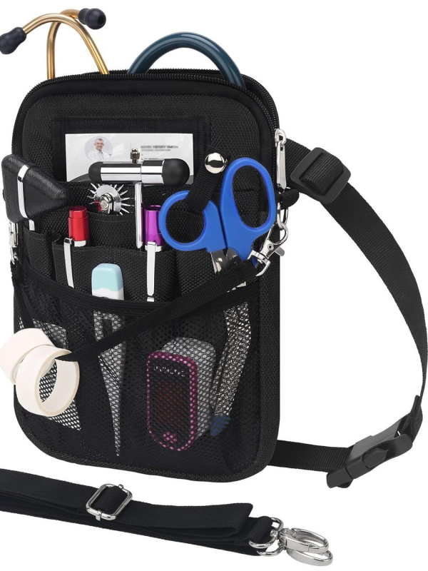 Torba za sestru na pojas – poliester, gradski minimalistički dizajn, zatvarač, laminirani unutarnji džep, dodatni pretinac