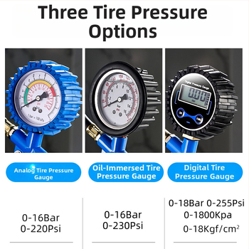 Manometer na tlak v pneumatikách Enjoy, s vysokou presnosťou digitálny displej, rozsah 0–220 psi, jednotka bar, telo z živice a zliatiny