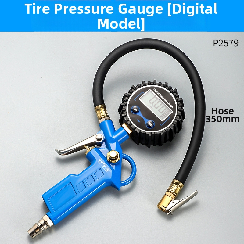 Manometer na tlak v pneumatikách Enjoy, s vysokou presnosťou digitálny displej, rozsah 0–220 psi, jednotka bar, telo z živice a zliatiny