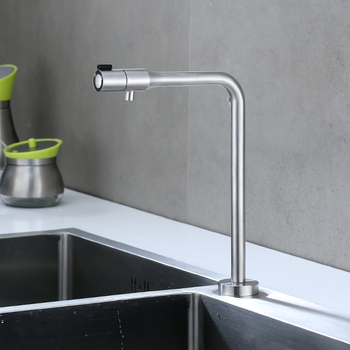 Kuhinjski čistač vode od nehrđajućeg čelika 304, jednokrilni hladan, keramički ventil, model FSN-6403, 1.6 MPa