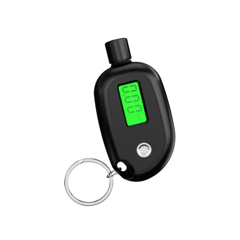 Bežični digitalni mjerač tlaka u gumama s podsvijetljenim LCD zaslonom | Raspon 0-150 PSI / 0-10 BAR | Visoka preciznost | ABS kućište | CR2032 baterija