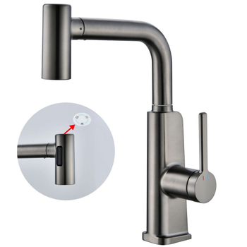 Кухненски смесител за мивка с топла и студена вода, модел Lt-66, цинкова сплав, керамичен дисков клапан, диаметър седла на клапана 35 мм