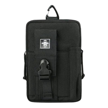 Muška taktička pojasna torba za telefon, crossbody, poliester, prozračna, vodootporna, otporna na habanje, 0,22 kg