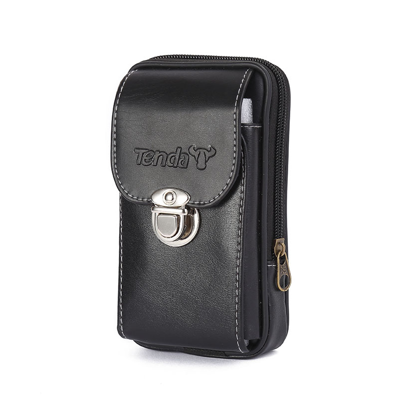 Muška reljefna torbica za struk, od PU kože, otporna na habanje, podstava od poliester, pogodna za poslovna putovanja