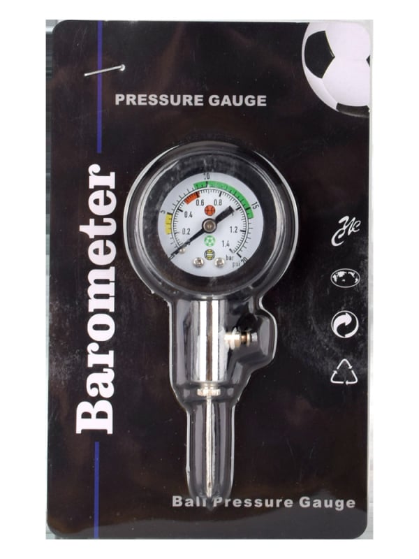 Manometru de presiune pentru mingi de arbitru – tip indicator, metal; pentru fotbal, baschet și volei; instrument de antrenament; personalizabil