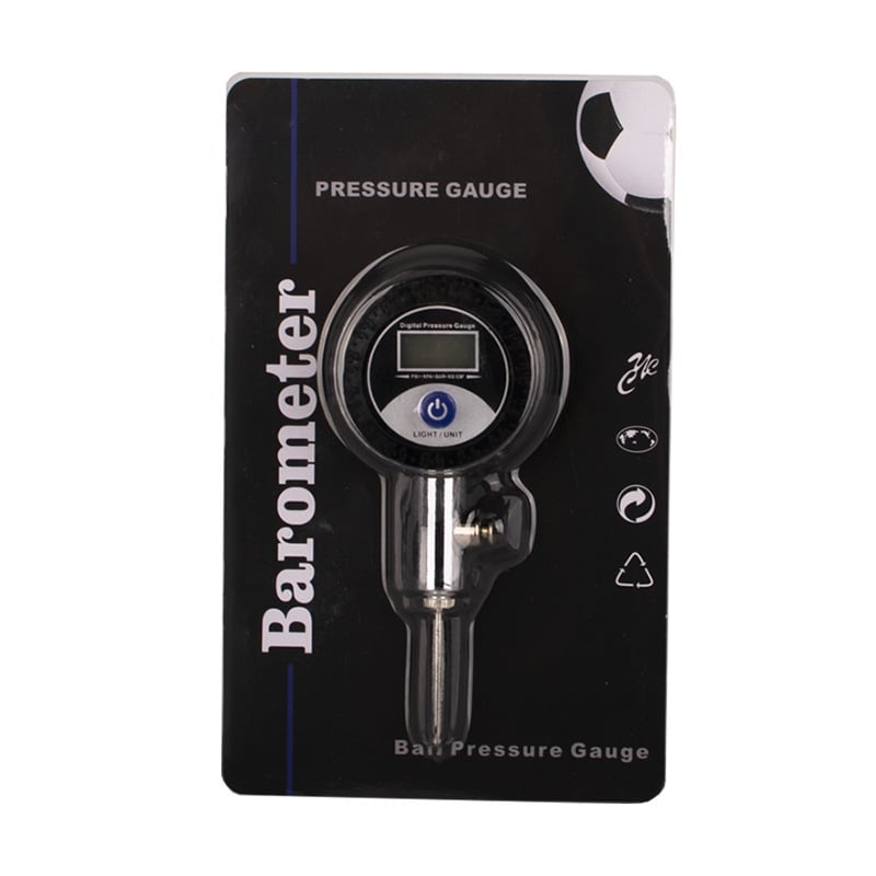 Manometru de presiune pentru mingi de arbitru – tip indicator, metal; pentru fotbal, baschet și volei; instrument de antrenament; personalizabil