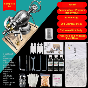 Mașină de popcorn pentru uz casnic, manivelă manuală, design clasic, oțel inoxidabil 304, potrivit pentru alimente