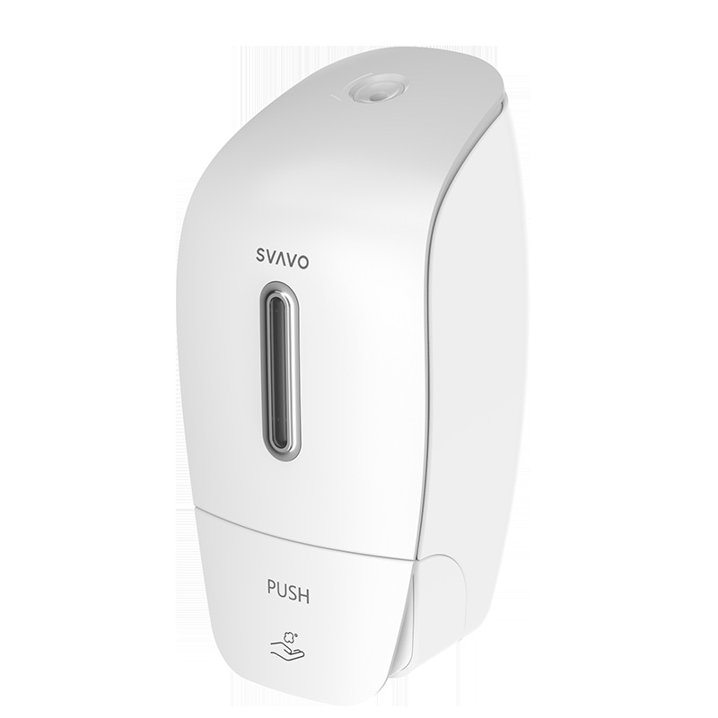 Стенно монтиран дозатор за сапун с пяна – ръчно натискане, ABS, марка Rivo, модерен минималистичен стил