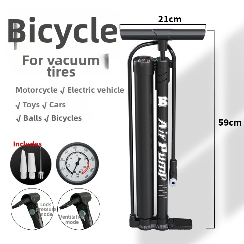 Dvojvalcová pumpa na pneumatiky s manometrom — karbónová oceľ, <80 W, 30 L/min, 1–5 min prevádzky