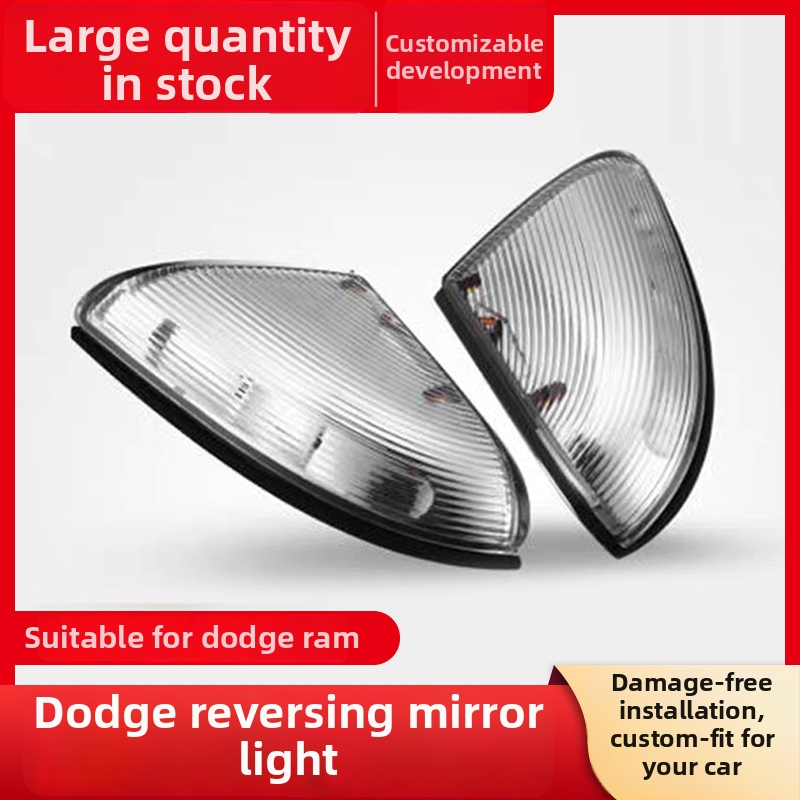 Dodge Ram 1500/2500 LED šoninis veidrodžio apšvietimas su posūkio ženklais, 5W, 12V, modeliai 68064949AA-L / 68064948AA-R