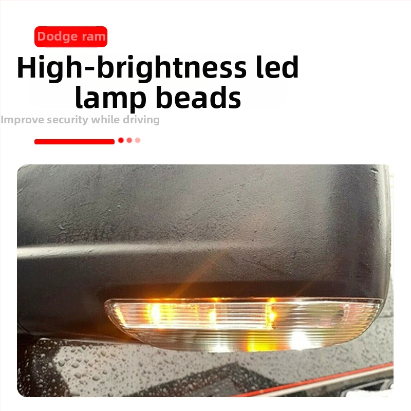 LED bočné svetlo zrkadla pre Dodge Ram 1500/2500 s smerovkou, 5W, 12V, modely 68064949AA-L / 68064948AA-R