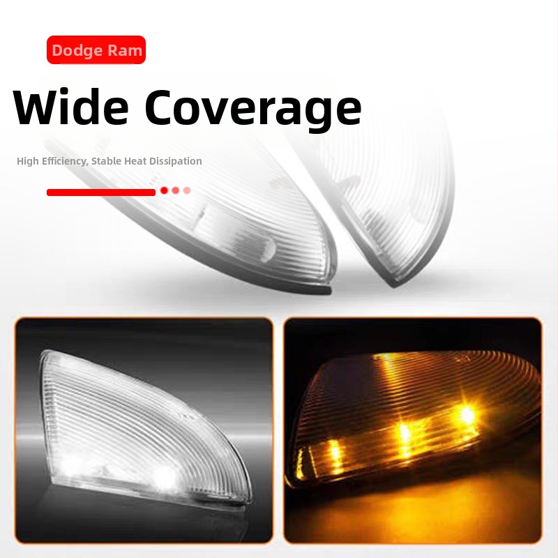 LED bočné svetlo zrkadla pre Dodge Ram 1500/2500 s smerovkou, 5W, 12V, modely 68064949AA-L / 68064948AA-R