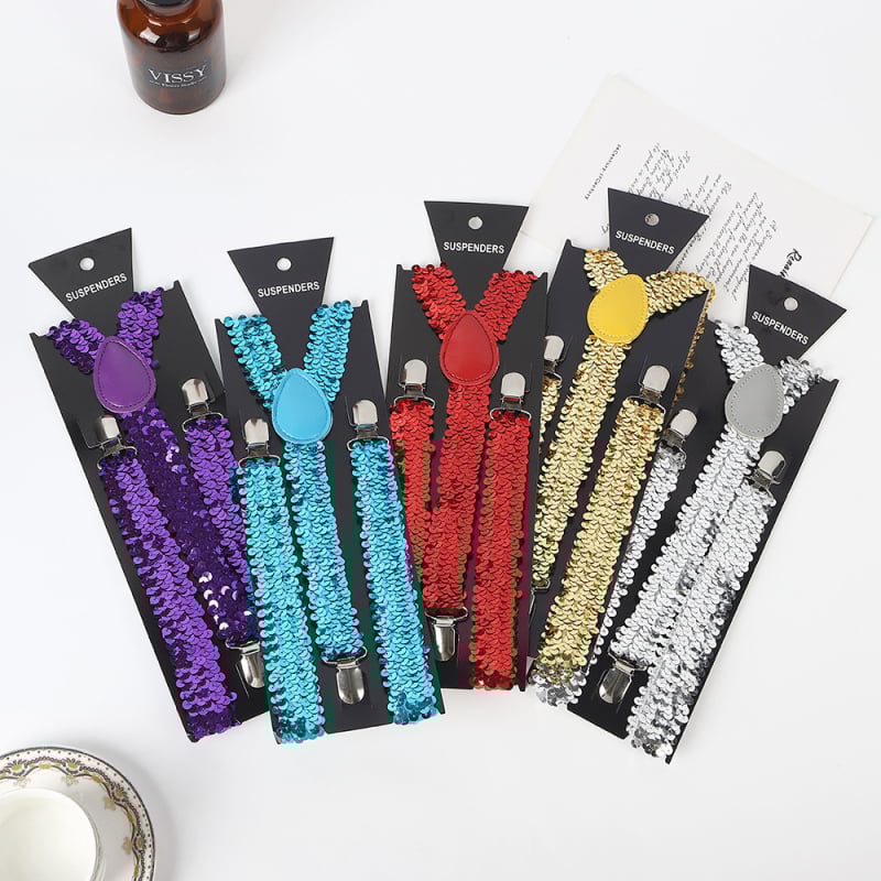 Pajetirane naramenice s ljuskama ribe, tri kopče, elastični pojas, krížni dizajn, za odrasle