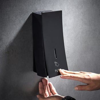 Dozator de săpun, montat pe perete, acționare manuală, corp din plastic, Zyq-1078, greutate 0,39 kg