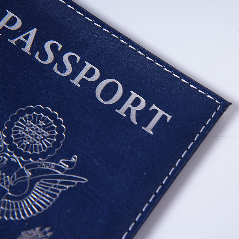PU kožni držač putovnice, jednobojni dizajn, lagan i otporan, poslovni elitni stil, unisex