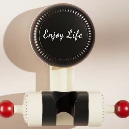 Suport de duș cu ventuză mobilă, fără găuri, bază reglabilă pentru duș, polică de baie din ABS