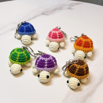 Che shima Μαλλί βελονοποιημένο Μίνι Χελώνα Κλειδοθήκη, Γλυκό Καρτούν Κρεμαστό για Τσάντα, Έτοιμο Δώρο