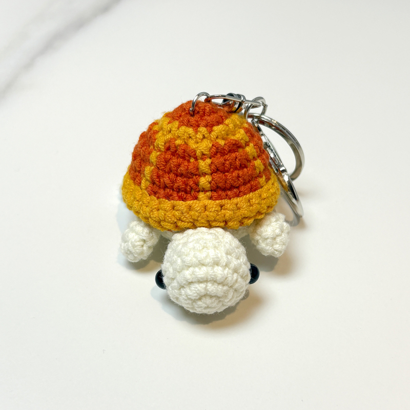 Che shima Μαλλί βελονοποιημένο Μίνι Χελώνα Κλειδοθήκη, Γλυκό Καρτούν Κρεμαστό για Τσάντα, Έτοιμο Δώρο