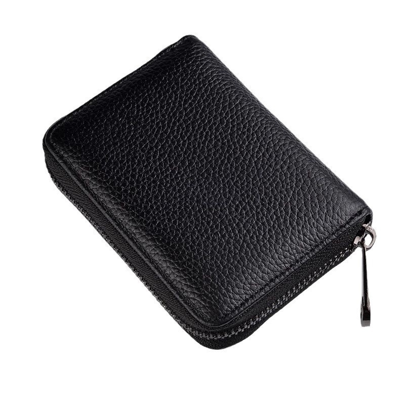 PU bőr kártyatartó szarvasmarha bőr belsővel, uniszex dizájn, egyszínű, kompakt, 2024 tavaszi kiadás